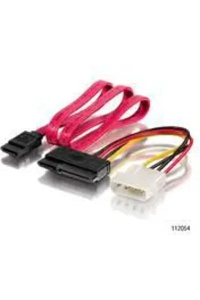 EQUIP Cablu Molex - SATA 22 pini, 0,5m, Multicolor (112054)