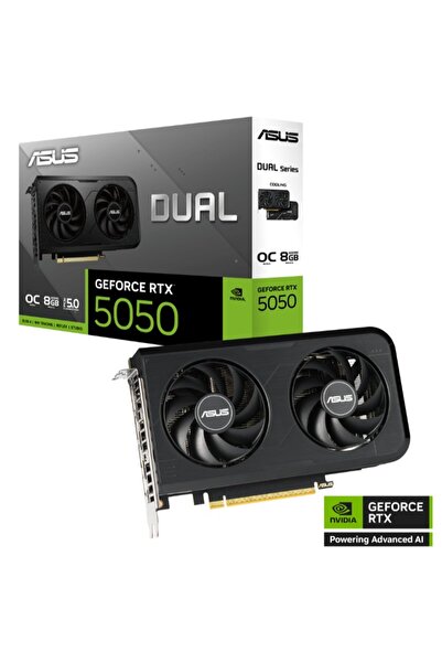 ASUS GEFORCE DUAL-RTX5050-O8G 8GB GDDR6 128BIT 1XHDMI 3XDP EKRAN KARTI