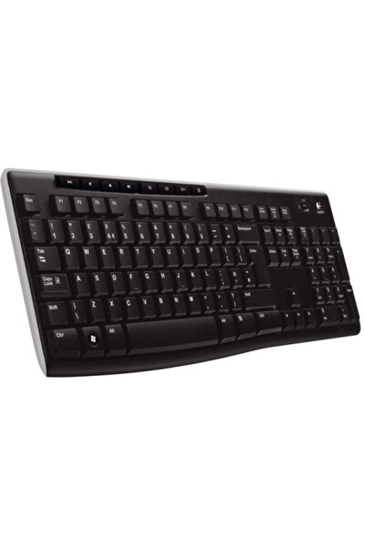 logitech K270 920-003761 Q Kablosuz Multimedya Siyah Klavye
