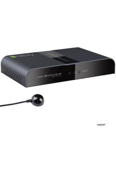 Techly Extensor/receptor HDBITT prin PLC Powerline până la 300m FullHD, negru