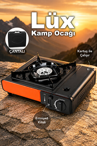 Fischer One Lüx Kamp Ocağı - Taşıma Çantalı Emniyet Kilitli Kartuşlu Ocak 34x...