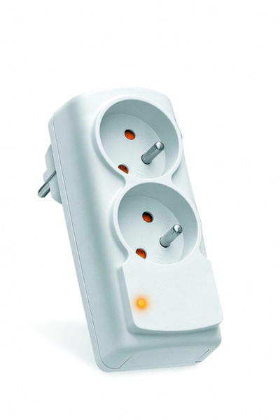 Acar Ltd Prelungitor cu protecție la supratensiune ACAR, 2 prize, alb (W0268)