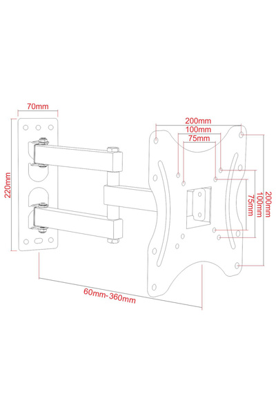 ART Suport TV AR-60A 19 "-42 " 35kg