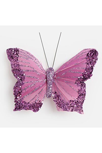 Zumzeria Decorațiune perdea fluture mov 12cm
