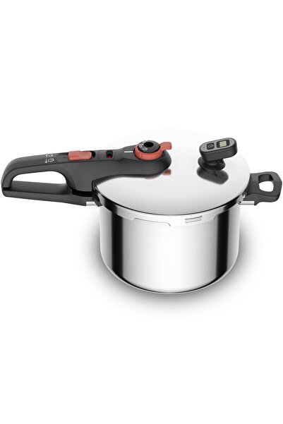 TEFAL Secure Chrono pressure cooker, 6l, stainless steel, silver