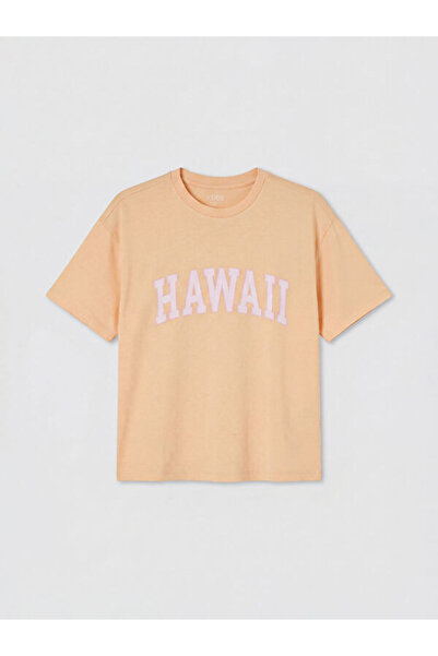 LC Waikiki RMZ GİYİM FARKIYLA Zero Roba Collar Hawaii Printed γυναικείο μπλου...