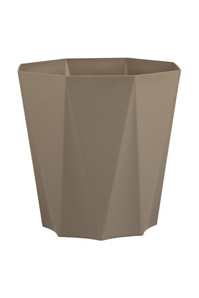 Zumzeria Ghiveci de flori din plastic Mocca, octogonal, 25x25x24.5cm