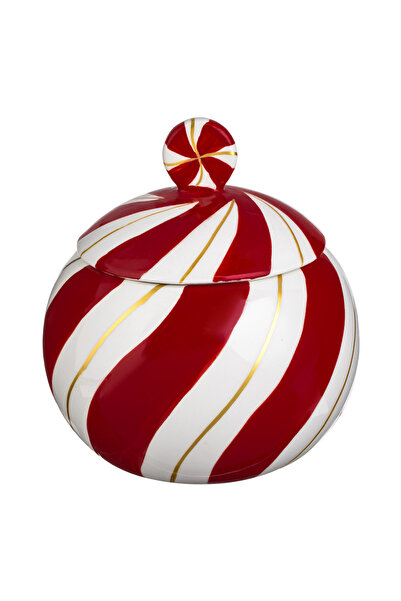 Zumzeria Christmas Biscuit Ceramic Candy Container Ø17x18cm