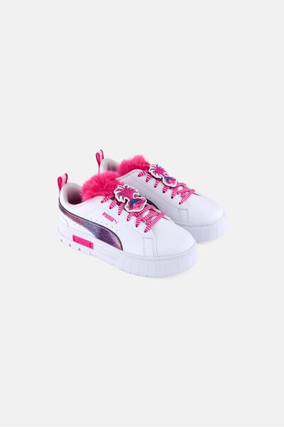 Puma x Trolls Kids Girl Mayze Lace Up Outdoor Shoes, White