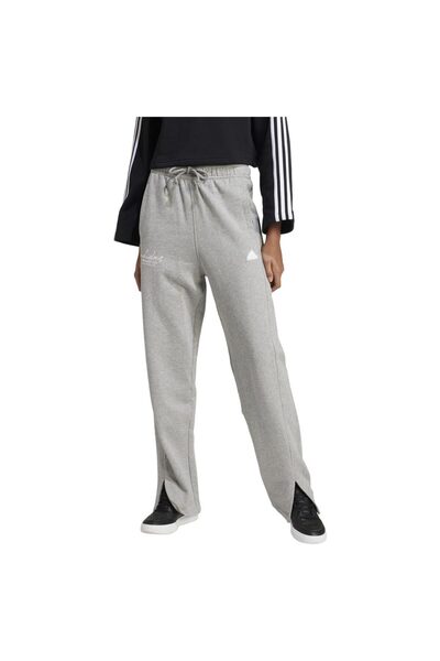 adidas Femei& # Pantaloni de trening x27;s din French Terry cu broderie grafi...
