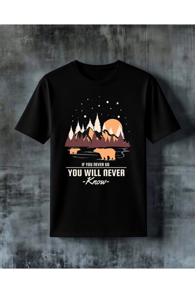 COMVİCHO If You Never Go Dag Ayisi Printed Oversize T-Shirt