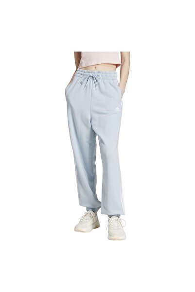 adidas Women's Essentials 3-Stripes French Terry Loose-Fit Sweatpants L