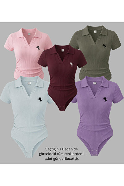 Gofeel 5 Li Polo Collar Ribbed Lycra Premium Bodysuit