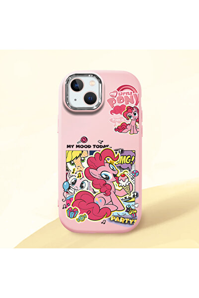 ucuc iPhone 13/14 Uyumlu Darbe Emici Kamera Korumalı pembe Silikon Kılıf
