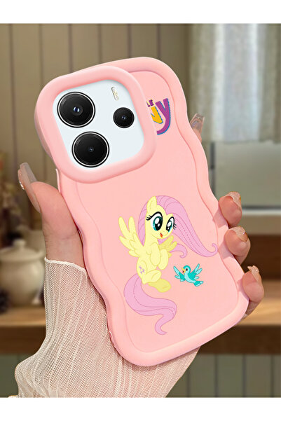 ucuc Redmi Note 14 4G Uyumlu Pembe Silikon Kılıf Kamera Korumalı Darbe Emici ...