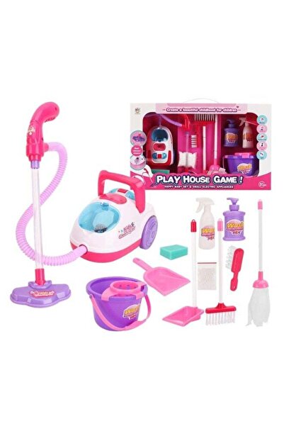Toybox مكنسة كهربائية محمولة للأطفال مع مجموعة أدوات تنظيف