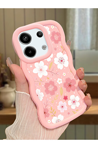 ucuc Redmi Note 13 Pro 5G Uyumlu Pembe Silikon Kılıf Kamera Korumalı Darbe Em...