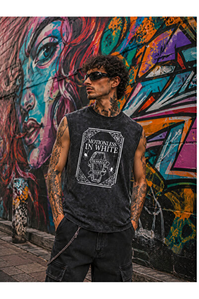 FREAK T-SHIRT Motionless in White Γοτθικό Vintage Μπλουζάκι με Μηδενικά Μανίκια