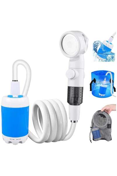 Generic Portable Shower for Camping, Rechargeable Portable Camping Shower Pum...