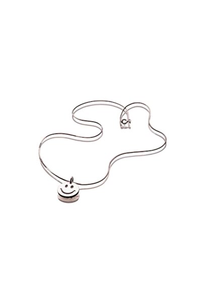 OEM Silver Pendant Necklace Emoji Smiley face