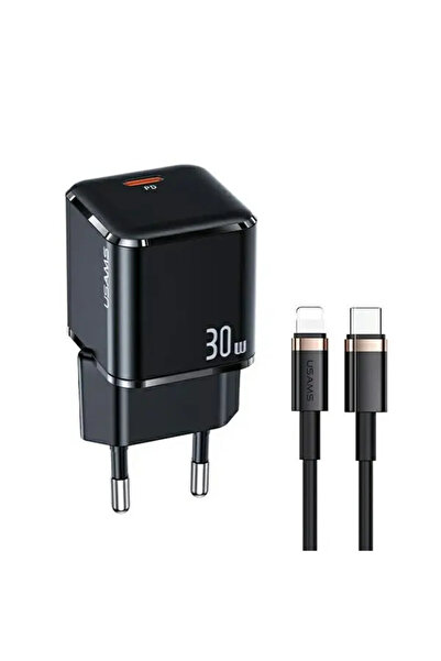 Usams Încărcător de perete 1xUSB-C T45 30W PD3.0 +QC3.0 Încărcare rapidă + ca...