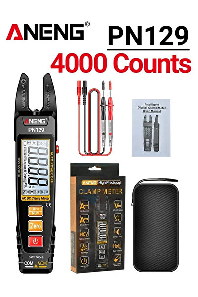 Choice جهاز قياس رقمي ذكي متعدد الوظائف ANENG PN129 مع مشبك، 4000 عداد، لقياس...
