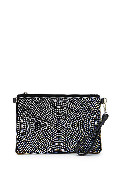 minebag Stone Detailed Clutch Rexie Round Women's Evening Dress Bag