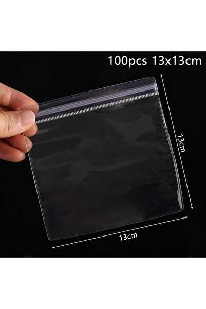 Choice5 100pcs 13x13cm 100Pcs New PVC Plastic Self Sealing Bag Dustproof Tran...