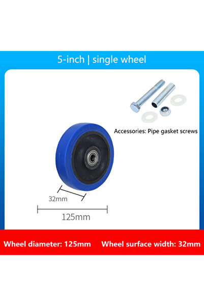 choice2 5 inches New New 3/4/5Inches Wear-resistant Replacement Caster Wheel ...