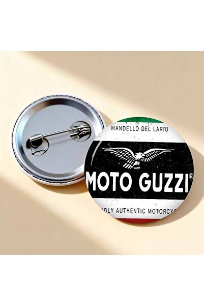 Choice42 زد2 25x25 مم ميدالية زينة من الصفيح بتصميم M-Moto G-Guzzi، دبوس زينة...