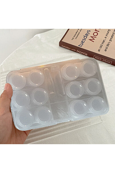 choice2 Clear 6 Pairs Large Contact Lens Storage Box Portable Travel Contact ...