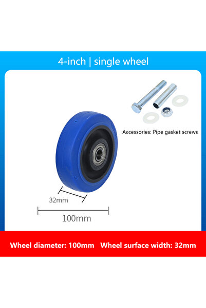 Choice1 4 inches New New 3/4/5Inches Wear-resistant Replacement Caster Wheel ...