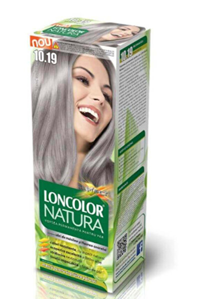 Loncolor Natura Permanent hair dye 10.19 Silver blonde, 100 ml