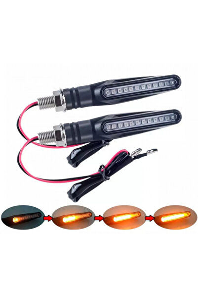 Led Light Alex Set de 2 semnalizatoare dinamice 12V pentru motocicletă-ATV
