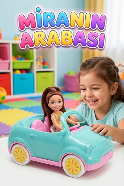 Tıfıl Toys Mini Arabalı Mira Bebek! 16cm Arabalı Köpekli Sevimli Bebek Figürl...