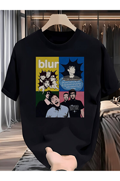 Chic Bloom تي شيرت أسود عصري بياقة دائرية للاستخدام اليومي