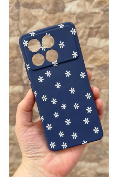 Vip Case Poco X6 Pro 5G Uyumlu Mini Papatya Desenli Silikon Darbe Emici Klasi...