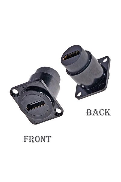Choice HDMI 2.0 Black 1PCS Metal D-Type Panel Mount Connector Module with USB...