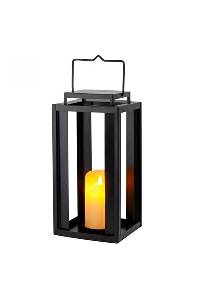 NO BRAND Felinar exterior agățat 43 cm – LED cu efect flacără, timer, fără fl...