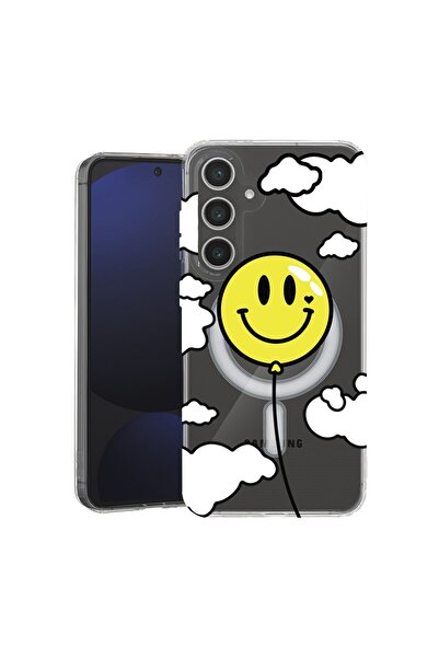bestcase Husă pentru Samsung Galaxy A56 cu design Balon Smiley, TPU anti-șoc,...
