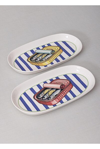 The Mia Palma Oval Serving Plate 2-Pack 29 cm