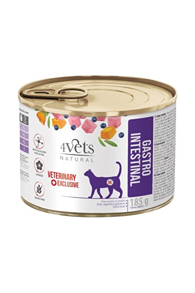 4vets Gastro Intestinal Cat - hrană umedă pentru pisici - 185 g