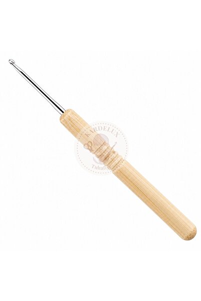 Kardelux Croșetă din lemn de bambus - Bambus - 13,5 cm