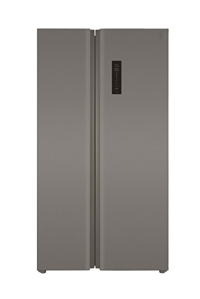 Aston Aston 612L 21.6 Cu ft Side by Side Refrigerator, Mirror, Silver - Asbs6...