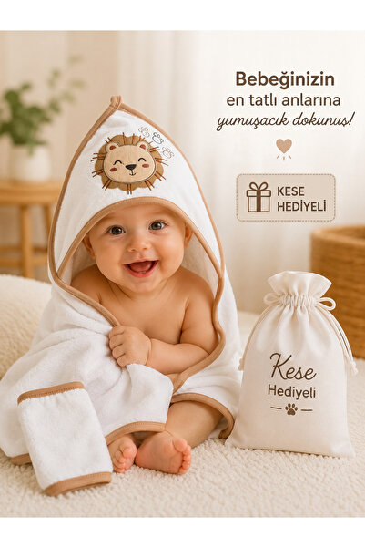 Efia Baby Aslan -Prince- Lamb Armalı Bebek Havlu