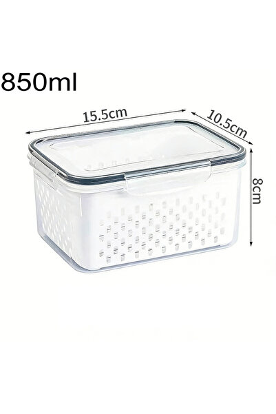 Choice3 850ml 1pcs Refrigerator Food Storage Container with Filter Lid Keep F...
