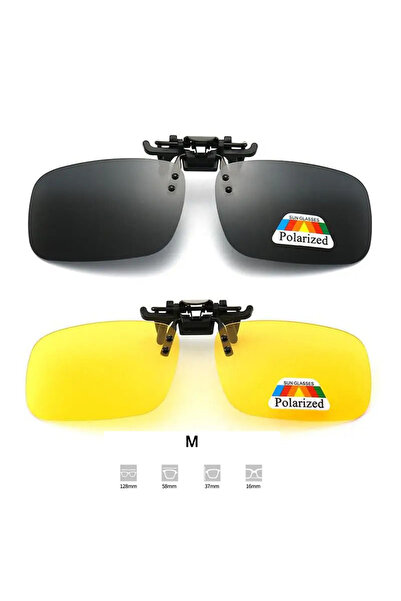 choice2 Set--1 M 4 Color Grey Lenses Polarized Sunglasses Clip On Flip Up UV ...