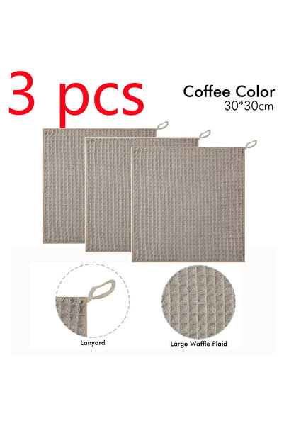 choice2 3pcs Coffee Lanyard 3/6pcs Microfiber Barista Cleaning Towels for Cof...
