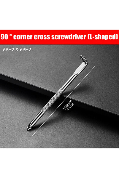 Choice3 B L-shaped Double Head Screwdriver, High Torque Mini Small Cross Scre...