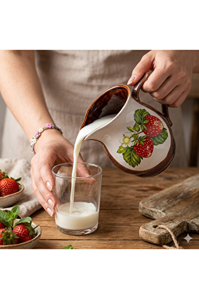 LimArt Ceramic Carafe for Serving Water, Wine or Milk, 1 Liter, Can also be U...